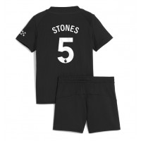 Manchester City John Stones #5 Vonkajší Detský futbalový dres 2025-26 Krátky Rukáv (+ trenírky)